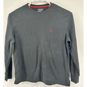 Polo Ralph Lauren Sleepwear Long Sleeve‎ Shirt Black Men's Size 2XL